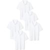 imageAmazon Essentials Boys and Toddlers ShortSleeve School Uniform Pique Polo Shirts MultipacksWhite
