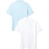 imageAmazon Essentials Boys and Toddlers ShortSleeve School Uniform Pique Polo Shirts MultipacksWhiteLight Blue