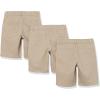 imageAmazon Essentials Boys and Toddlers Uniform Woven FlatFront Shorts  Discontinued Colors MultipacksKhaki Brown