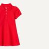 imageAmazon Essentials Girls and Toddlers Short Sleeve Polo DressBright Poppy Red