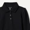 imageAmazon Essentials Girls and Toddlers Uniform Pique Long Sleeve Polo ShirtBlack