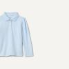 imageAmazon Essentials Girls and Toddlers Uniform Pique Long Sleeve Polo ShirtLight Blue
