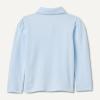 imageAmazon Essentials Girls and Toddlers Uniform Pique Long Sleeve Polo ShirtLight Blue