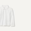 imageAmazon Essentials Girls and Toddlers Uniform Pique Long Sleeve Polo ShirtWhite