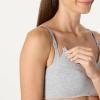 imageAmazon Essentials Womens Cotton Jersey Support Nursing Bra Pack of 2Grey HeatherWhite