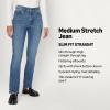 imageAmazon Essentials Womens Medium Stretch SlimFit MidRise Straight Leg JeanMedium Blue Vintage