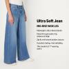 imageAmazon Essentials Womens Ultra Soft MidRise Wide Leg JeanSlate Blue Wash