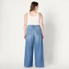 imageAmazon Essentials Womens Ultra Soft MidRise Wide Leg JeanSlate Blue Wash
