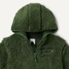 imageAmazon Essentials boys Half Zip Sherpa Hoodie SweatshirtDark Olive