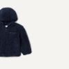imageAmazon Essentials boys Half Zip Sherpa Hoodie SweatshirtNavy