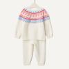 imageAmazon Essentials unisexbaby Sweater SetIvory Blush Scenic Fair Isle