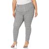 imageAmazon Essentials womens PullOn Stretchy Knit Jegging Available in Plus SizeBlack Grey Glen Plaid