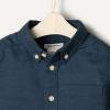 imageAmazon Essentials x Sofia Grainge Toddlers and Baby Boys Stretch Oxford Collar ShirtDark Navy