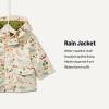 imageAmazon Essentials x Sofia Grainge Toddlers and Baby Boys WaterRepellent Rain JacketLight Tan Frogs