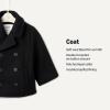 imageAmazon Essentials x Sofia Grainge Toddlers and Baby Boys Wool Blend Double Breasted CoatBlack