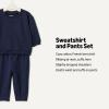 imageAmazon Essentials x Sofia Grainge Unisex Babies Sweatshirt ampamp Sweatpant Set Navy 36 Months