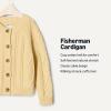 imageAmazon Essentials x Sofia Grainge Unisex Toddlers and Babies Fisherman Cardigan SweaterButter Yellow
