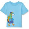 imageAmazon Essentials Boys ShortSleeve TShirtsLight Blue Skater Dog