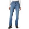 imageAmazon Essentials Womens Medium Stretch SlimFit MidRise Straight Leg JeanMedium Blue Vintage