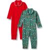 imageAmazon Essentials x Sofia Grainge Unisex Babies Footless Sleepsuit Pack of 2RedHoliday