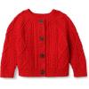 imageAmazon Essentials x Sofia Grainge Unisex Toddlers and Babies Fisherman Cardigan SweaterRed