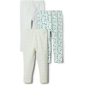 imageAmazon Essentials BabyGirls LeggingPale GreenSheepStripe