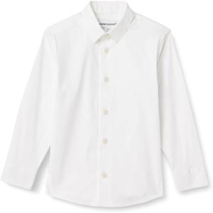 imageAmazon Essentials Boys Long Sleeve Dress ShirtWhite
