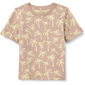 imageAmazon Essentials Boys ShortSleeve TShirtsMushroom Brown Palms