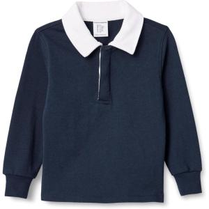 imageAmazon Essentials Boys and Toddlers Rugby Polo ShirtNavy