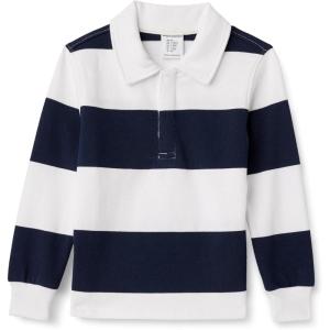 imageAmazon Essentials Boys and Toddlers Rugby Polo ShirtNavy White Rugby Stripe