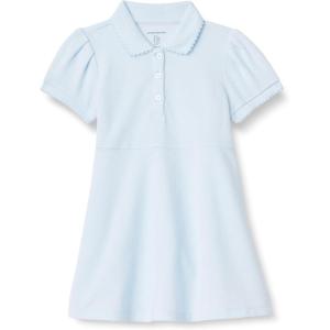 imageAmazon Essentials Girls and Toddlers Short Sleeve Polo DressLight Blue