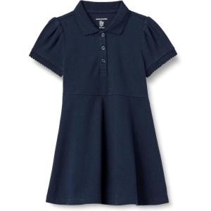 imageAmazon Essentials Girls and Toddlers Short Sleeve Polo DressNavy