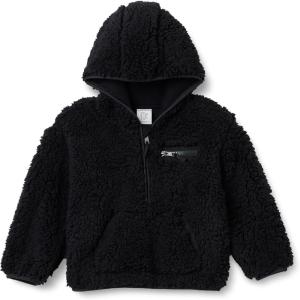imageAmazon Essentials boys Half Zip Sherpa Hoodie SweatshirtBlack