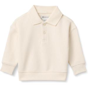 imageAmazon Essentials x Sofia Grainge Babies Toddlers and Boys French Terry Polo SweatshirtIvory