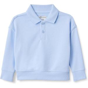 imageAmazon Essentials x Sofia Grainge Babies Toddlers and Boys French Terry Polo SweatshirtLight Blue
