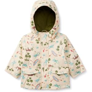 imageAmazon Essentials x Sofia Grainge Toddlers and Baby Boys WaterRepellent Rain JacketLight Tan Frogs