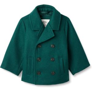 imageAmazon Essentials x Sofia Grainge Toddlers and Baby Boys Wool Blend Double Breasted CoatDark Green