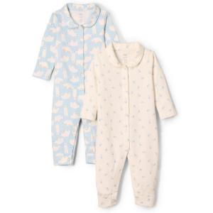imageAmazon Essentials x Sofia Grainge Unisex Babies Footless Sleepsuit Pack of 2Blue Bunny Bear