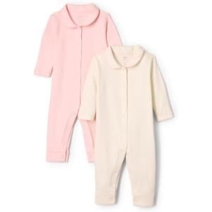 imageAmazon Essentials x Sofia Grainge Unisex Babies Footless Sleepsuit Pack of 2IvoryPink