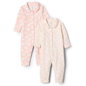 imageAmazon Essentials x Sofia Grainge Unisex Babies Footless Sleepsuit Pack of 2Pink Bunny Bear