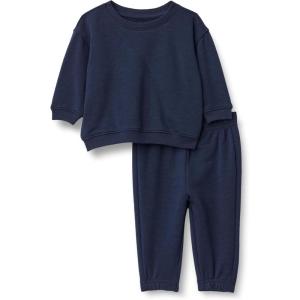 imageAmazon Essentials x Sofia Grainge Unisex Babies Sweatshirt ampamp Sweatpant Set Navy 36 Months