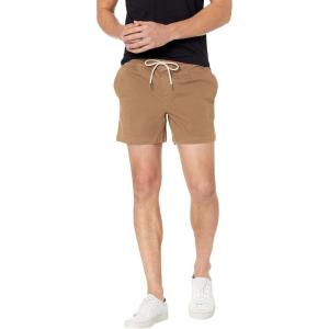 imageAmazon Essentials Mens SlimFit 5quot Pullon Comfort Stretch Canvas Short Previously GoodthreadsKhaki Brown