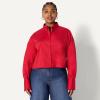 imageAmazon Essentials Womens Modern OversizedFit Cropped Cotton Stretch Poplin ButtonDown ShirtRed