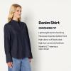 imageAmazon Essentials Womens OversizedFit Denim ButtonDown ShirtRinse