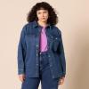 imageAmazon Essentials Womens OversizedFit Heavyweight Denim Shirt JacketMedium Wash