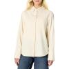 imageAmazon Essentials Womens OversizedFit Denim ButtonDown ShirtEcru