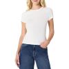 imageAmazon Essentials Womens SlimFit Stretch Rib ShortSleeve TeeWhite