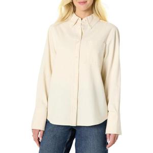 imageAmazon Essentials Womens OversizedFit Denim ButtonDown ShirtEcru