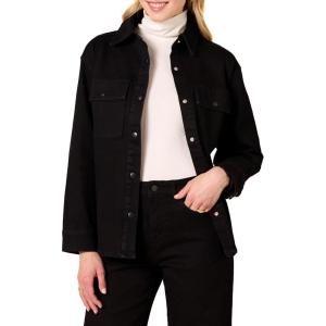imageAmazon Essentials Womens OversizedFit Heavyweight Denim Shirt JacketBlack