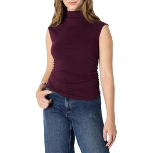 imageAmazon Essentials Womens SlimFit Sleeveless HighNeck TopBurgundy